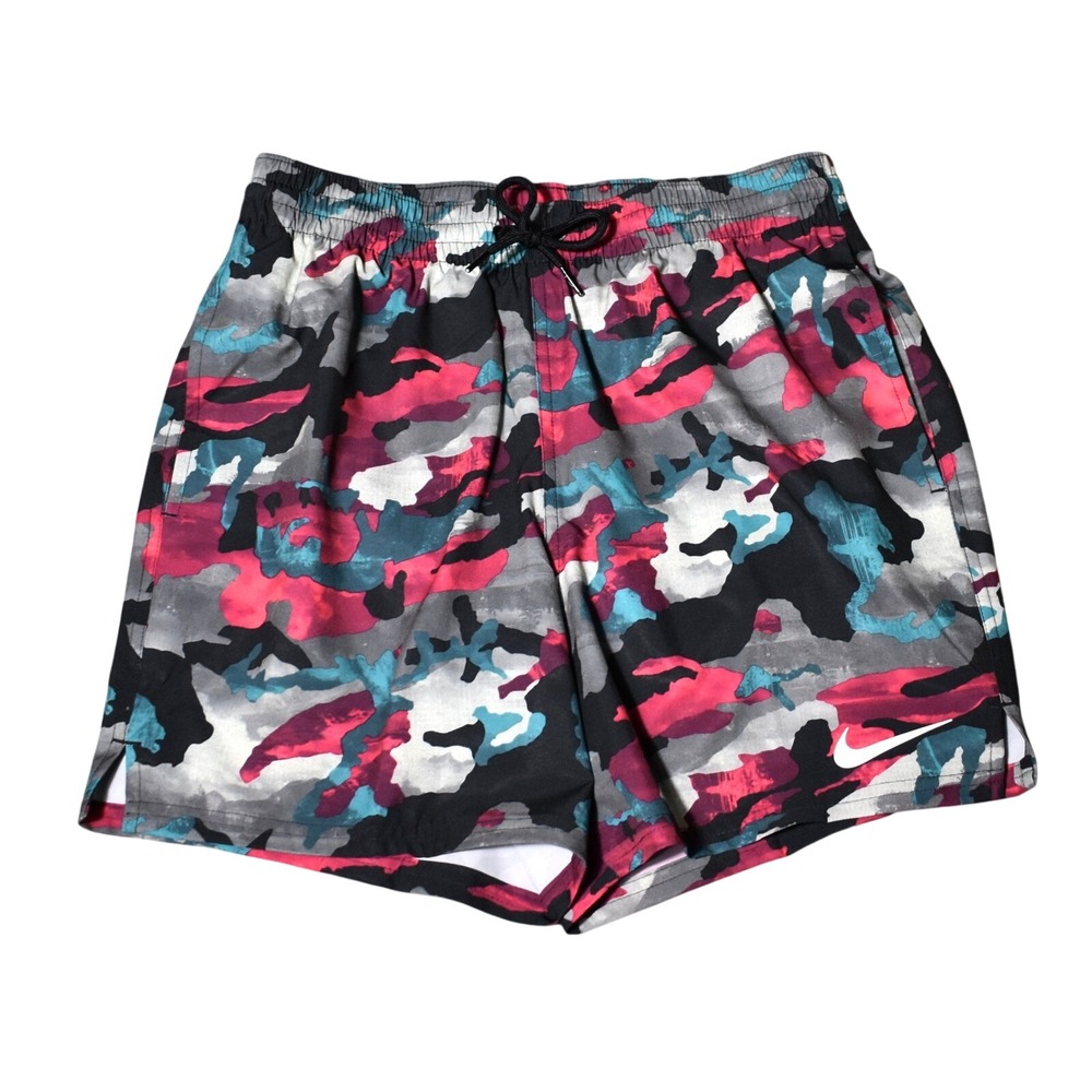 Nike Swim Trunks Four-Way Stretch Multicolor Camo Men's Small NWT NESSE548-463